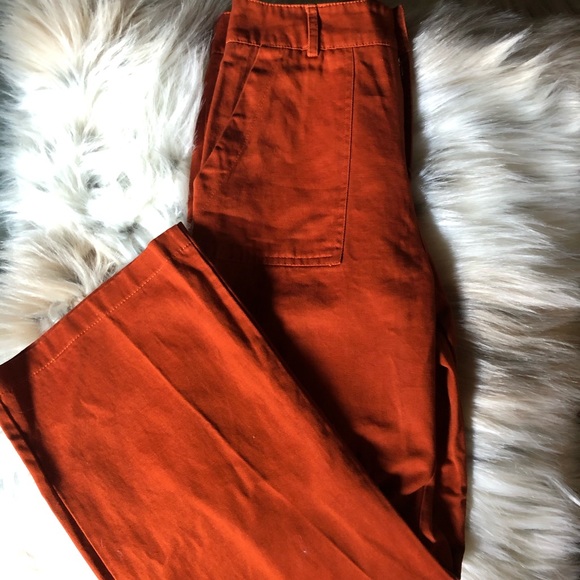 Burnt orange cropped pants - Picture 2 of 3
